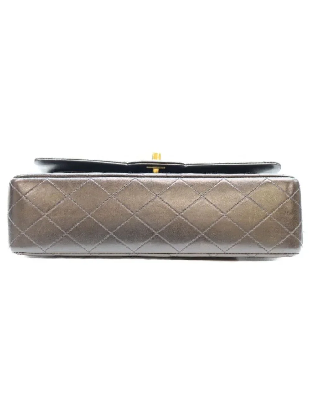 Chanel Black Lamb Gold Quilted 25 Shoulder